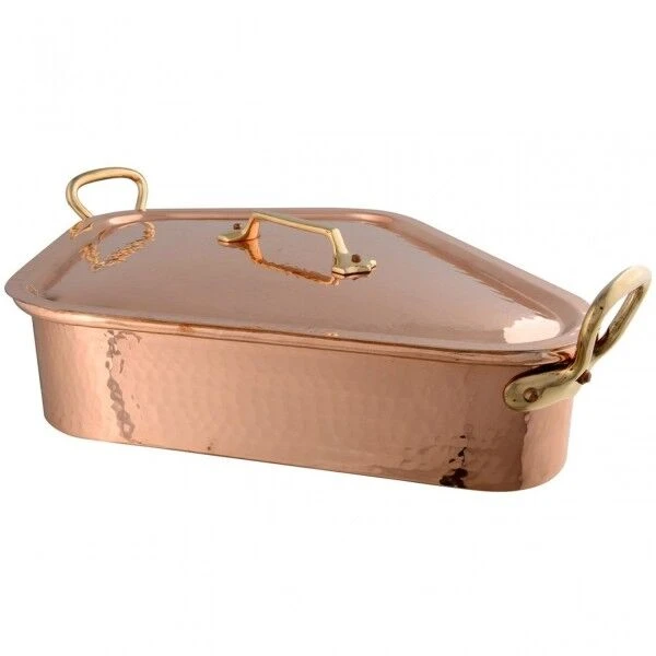 Mauviel Turbot Kettle With Lid + Gridle M'Tradition