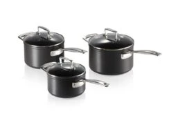 Le Creuset Toughened Nonstick 3-piece Saucepan Set