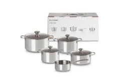 Le Creuset Stainless Steel 5-piece Saucepan Set